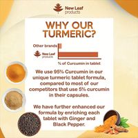 New Leaf Turmeric Curcumin & Ginger 6 Month Supply